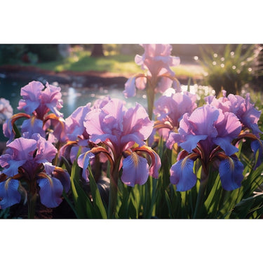 Bearded Iris canvas